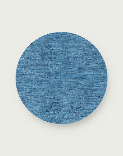 Made You Look Round Rug - Aquamarine - 3.25 Diameter
