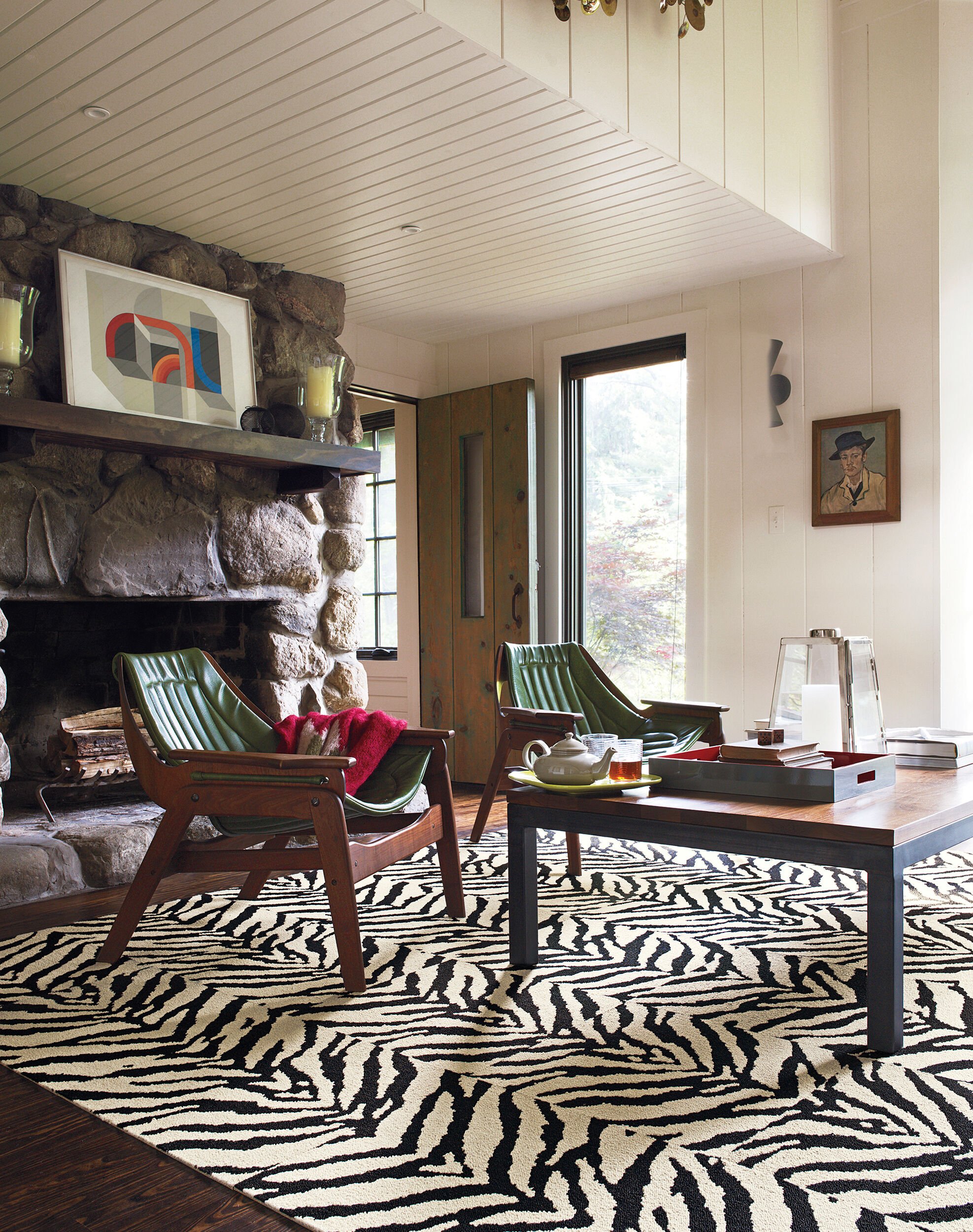 Zebra carpet shop