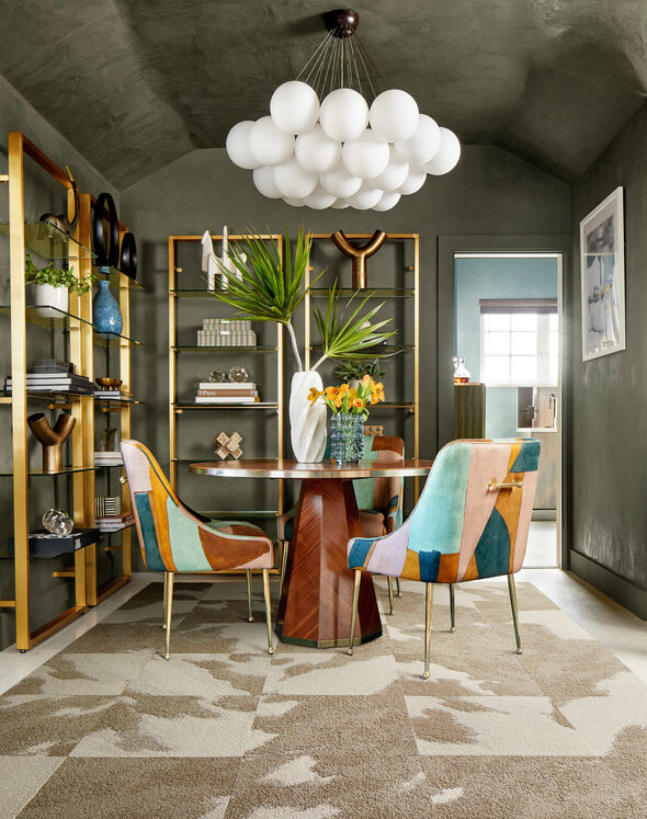 Mod Cow - Tan: Patterned Area Rugs & Carpet Tiles by FLOR