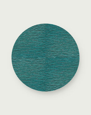 Made You Look Round Rug - Teal - 3.25 Diameter