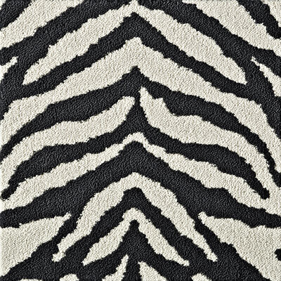 Zebra Crossing - Black: Patterned Area Rugs & Carpet Tiles by FLOR