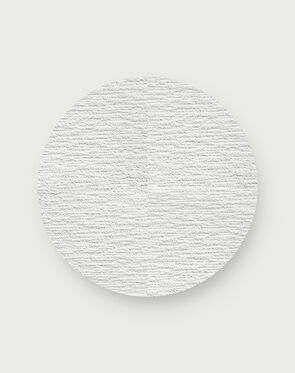 Made You Look Round Rug - Bright White - 3.25 Diameter