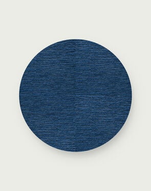 Made You Look Round Rug - Cobalt - 3.25 Diameter