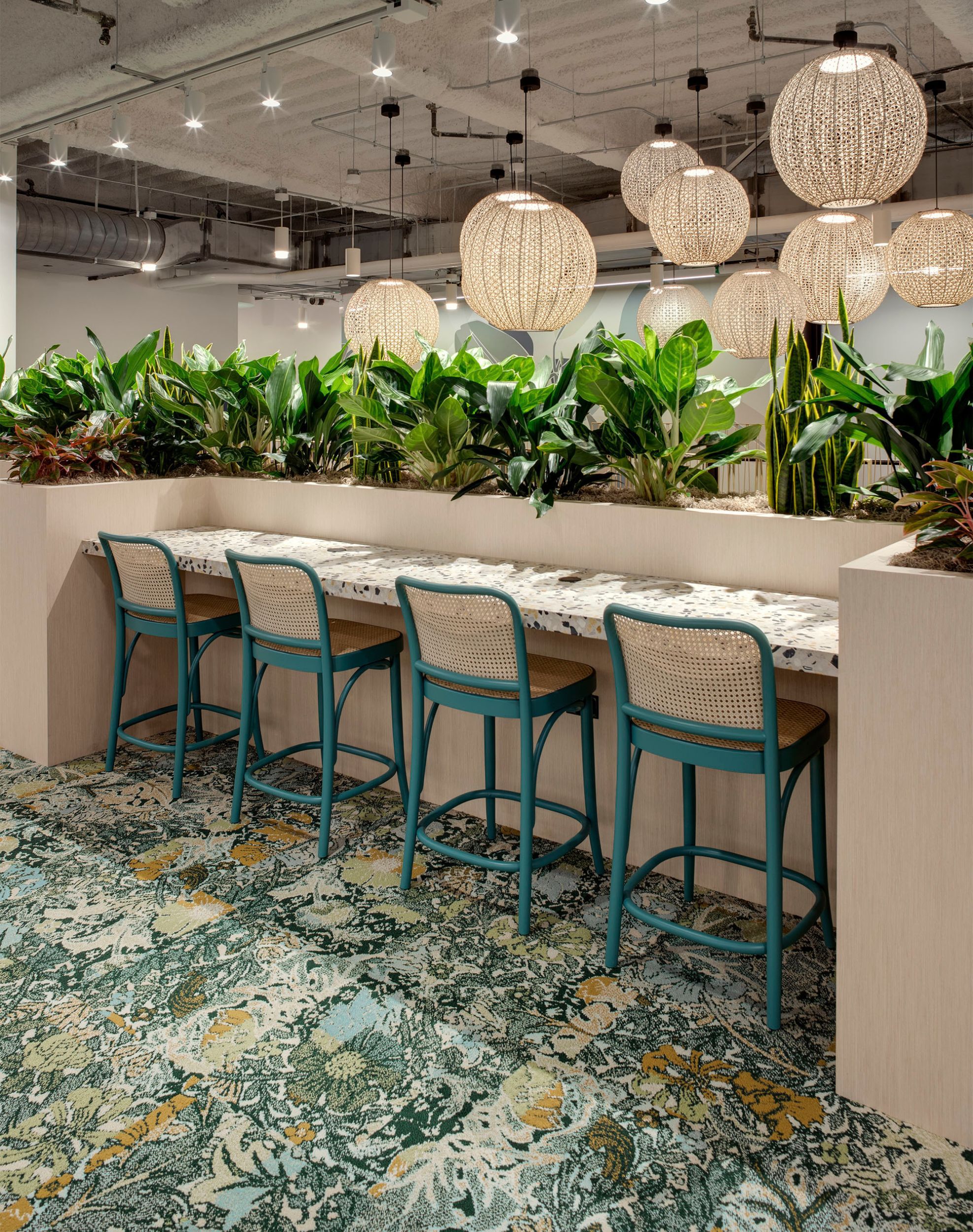 Among the Wildflowers - Ivy: Patterned Area Rugs & Carpet Tiles by