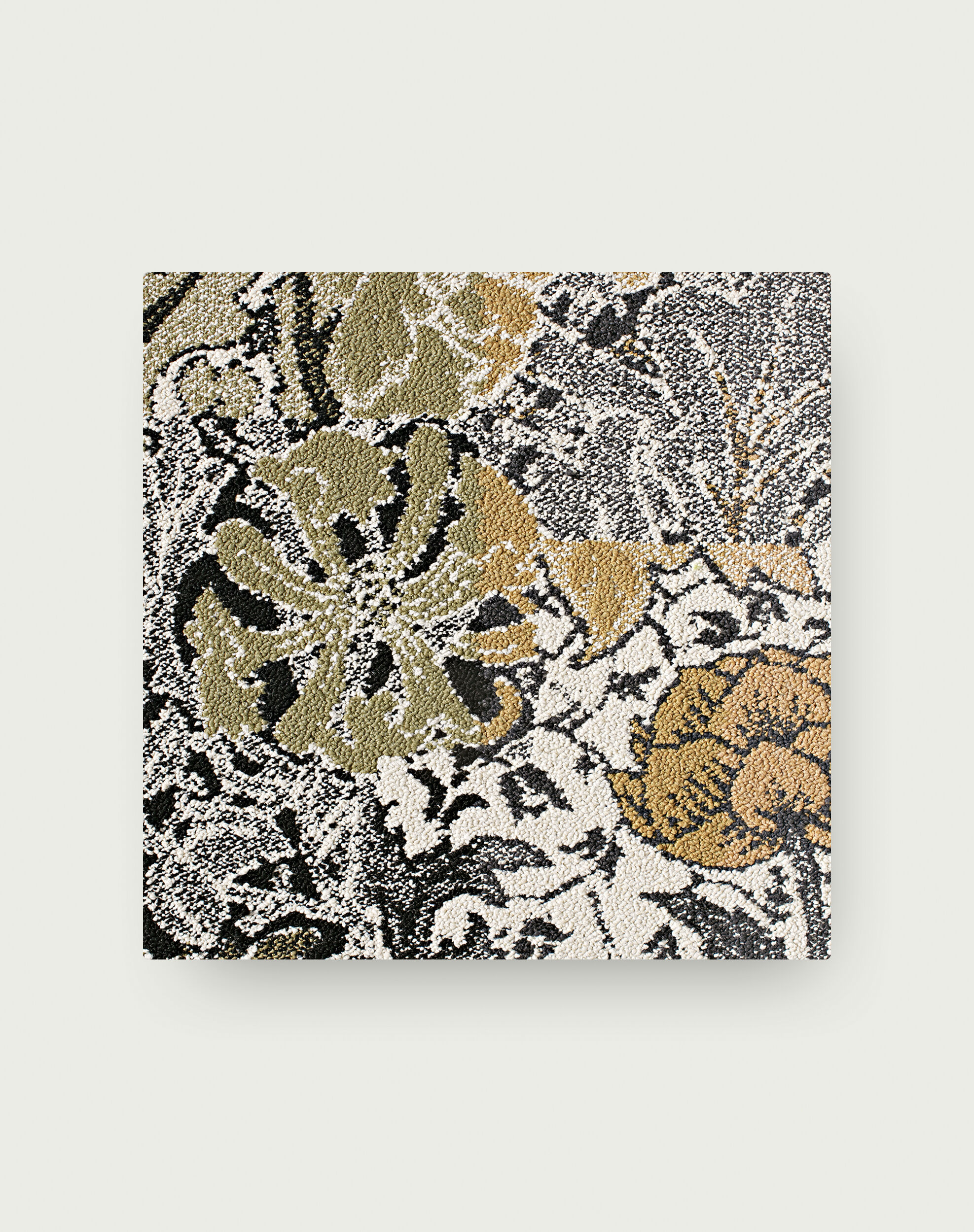 Among the Wildflowers - Palm: Patterned Area Rugs & Carpet Tiles