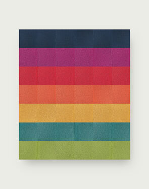 Citrus Spotlight Stripe - Sangria - 10x12