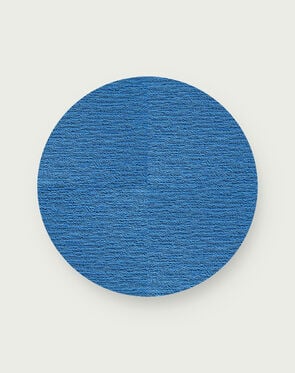 Made You Look Round Rug - Blue Jay - 3.25 Diameter