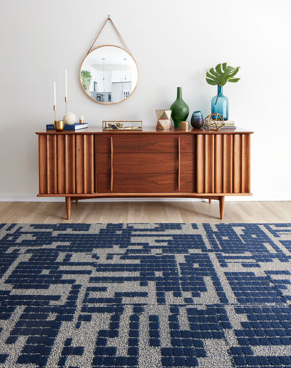 Sunday Morning - Cobalt: All Area Rugs & Carpet Tiles by FLOR