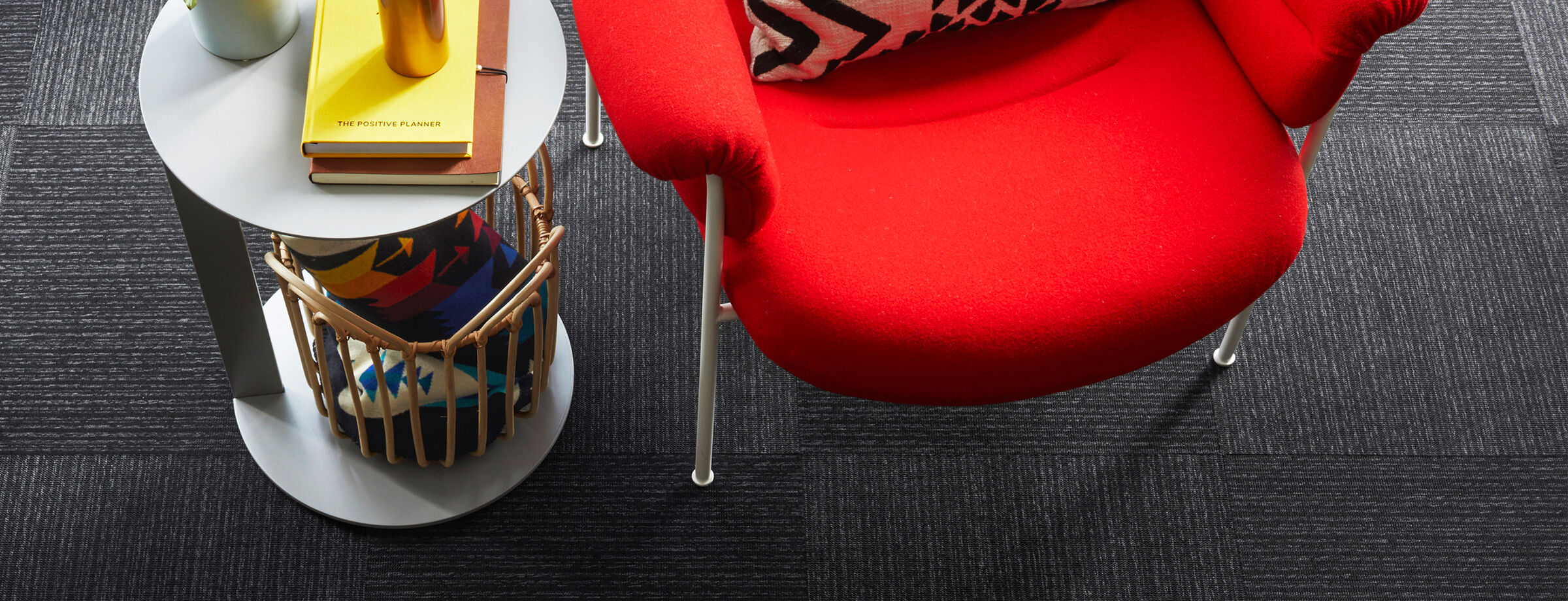Level Setting Blue Striped Area Rugs & Carpet Tiles by FLOR