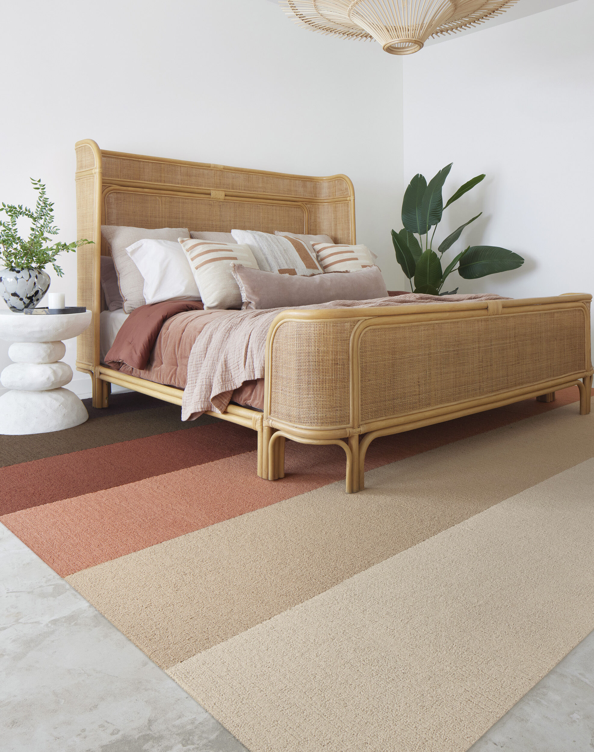 牡丹ᑦᑋᵃᵑ*୨୧*˚·♡ Made You Look - Pearl: Solid Color Area Rugs & Carpet Tiles by FLOR
