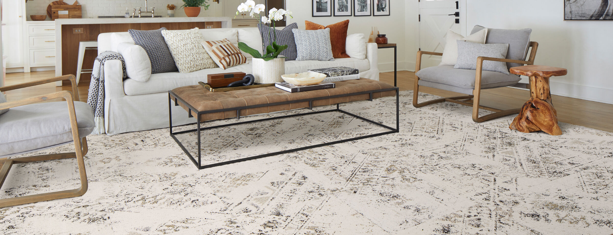 Heart And Sole - Pumice: Patterned Area Rugs & Carpet Tiles by FLOR