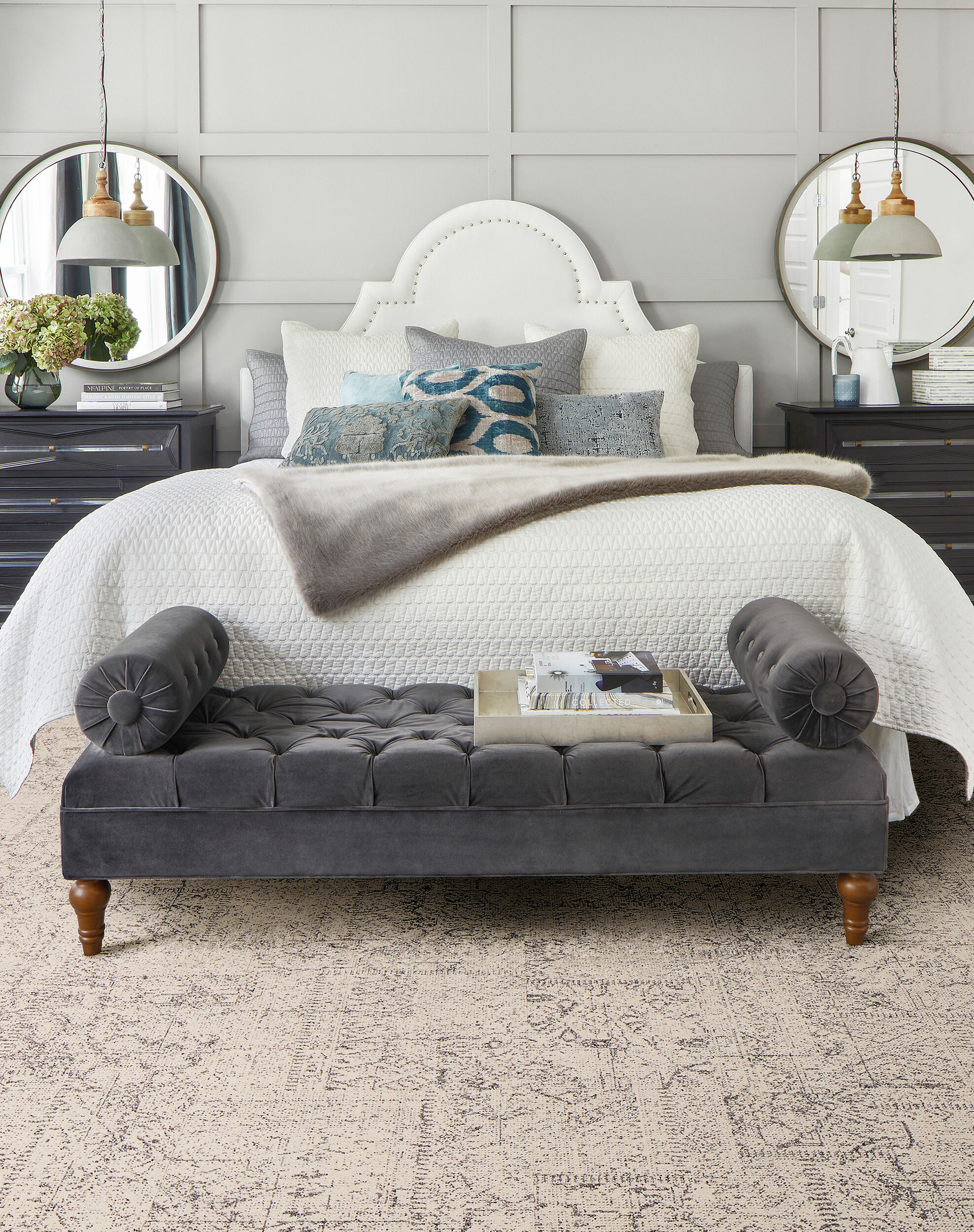 Well Worn - Pearl: Patterned Area Rugs & Carpet Tiles by FLOR