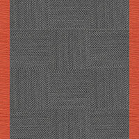Suit Yourself Quarter Border - Granite / Tangerine - 6x7