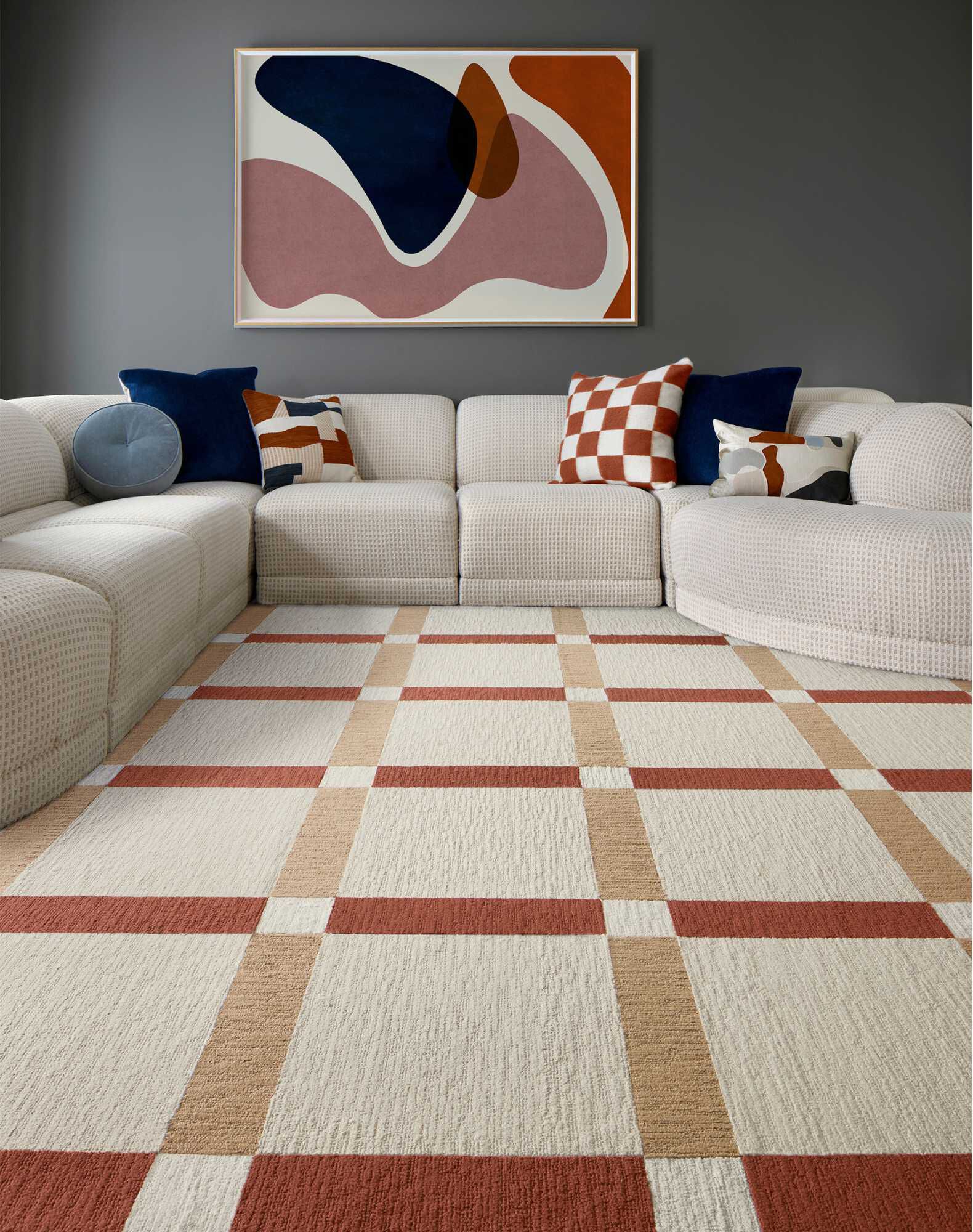 Made You Look - Pearl: Solid Color Area Rugs & Carpet Tiles by FLOR