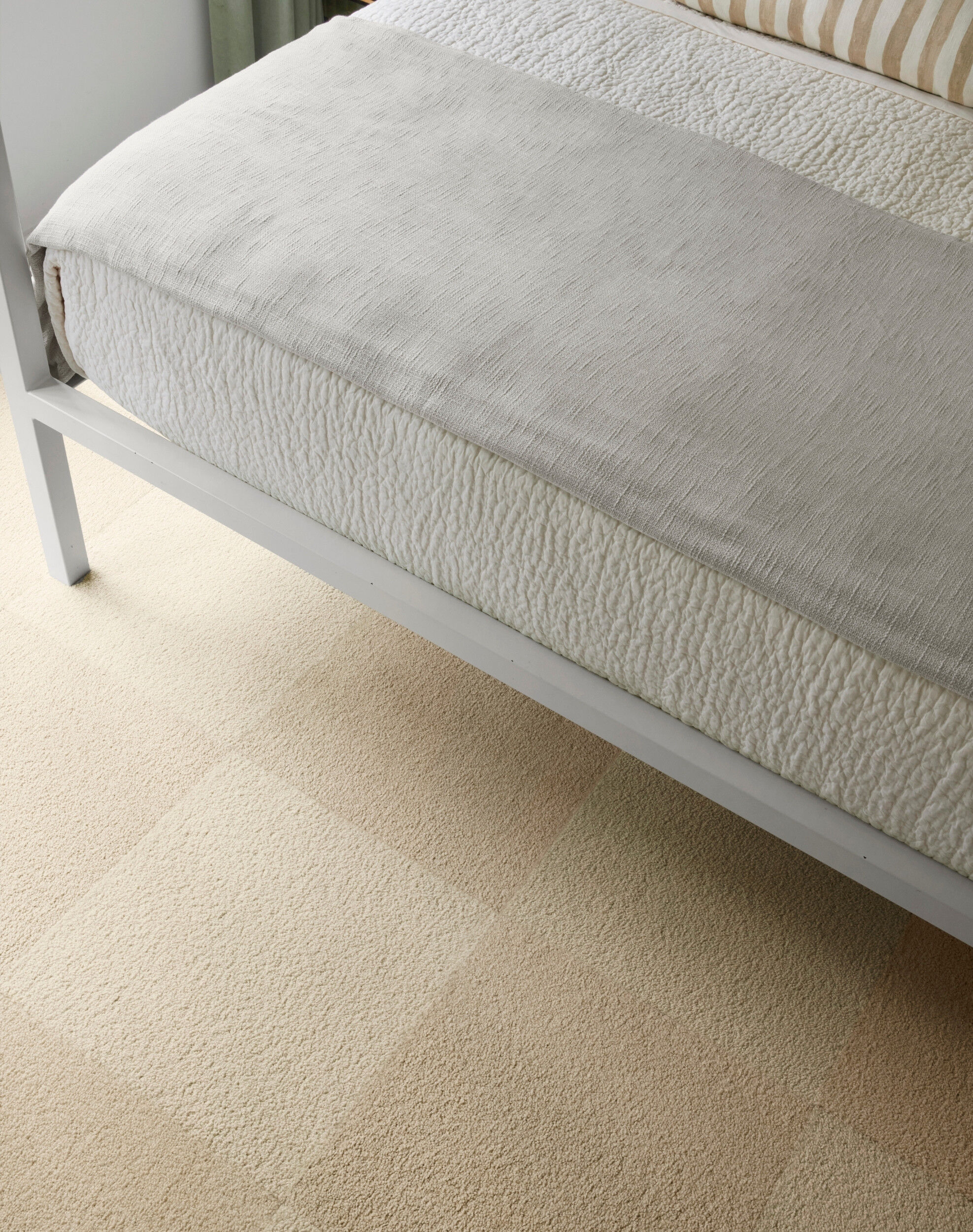 Heaven Sent - Bone: Solid Color Area Rugs & Carpet Tiles by FLOR