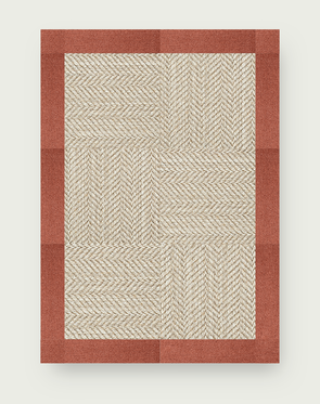 Suit Yourself Quarter Border - Linen / Spice - 4x6