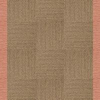 Suit Yourself Quarter Border - Raffia / Coral - 6x7