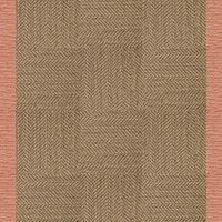 Suit Yourself Quarter Border - Raffia / Coral - 6x7