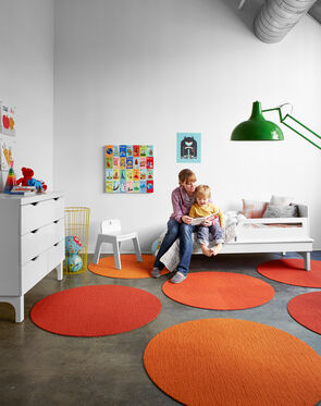 Made You Look Round Rug - Spice - 3.25 Diameter