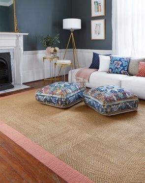 These Patchwork Rug Squares by FLOR Bring the Room Happiness