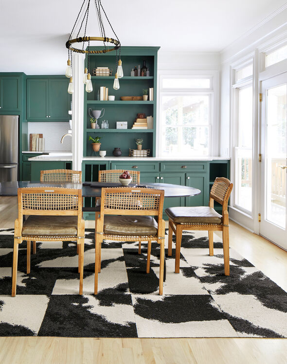 Mod Cow - Black: Patterned Area Rugs & Carpet Tiles by FLOR