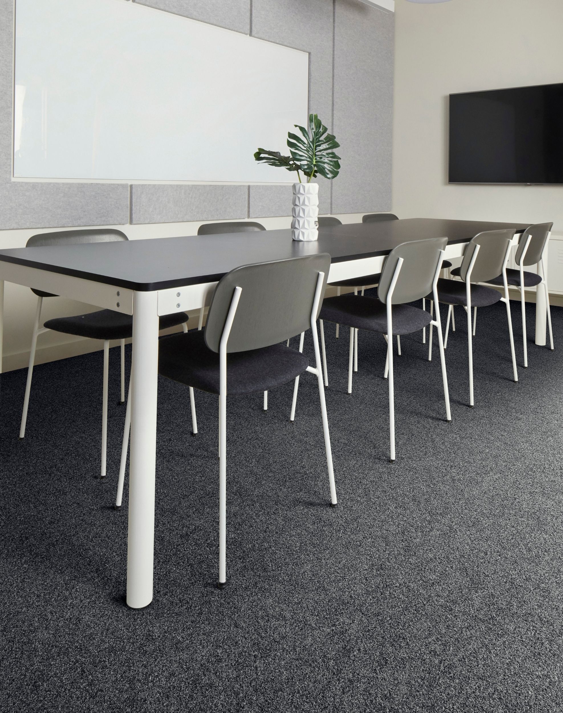 Industrious - Black: Solid Color Area Rugs & Carpet Tiles by FLOR