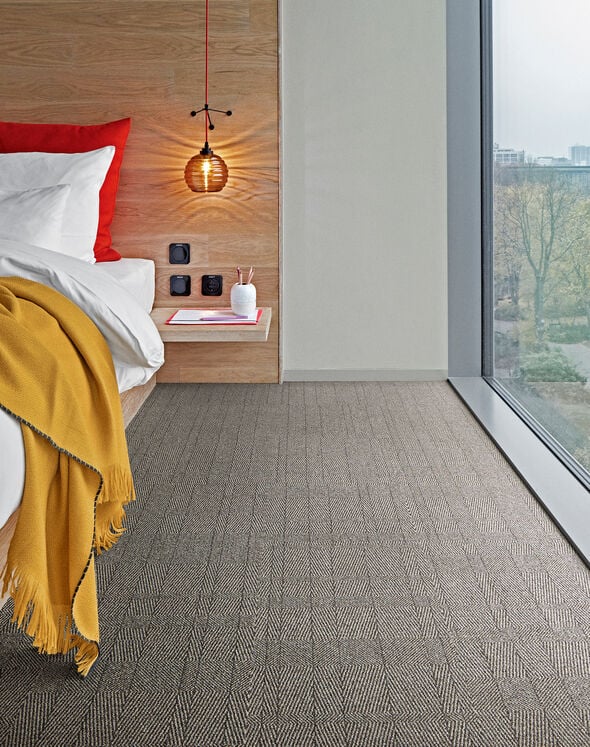 Tweed Indeed - Peat: Patterned Area Rugs & Carpet Tiles by FLOR