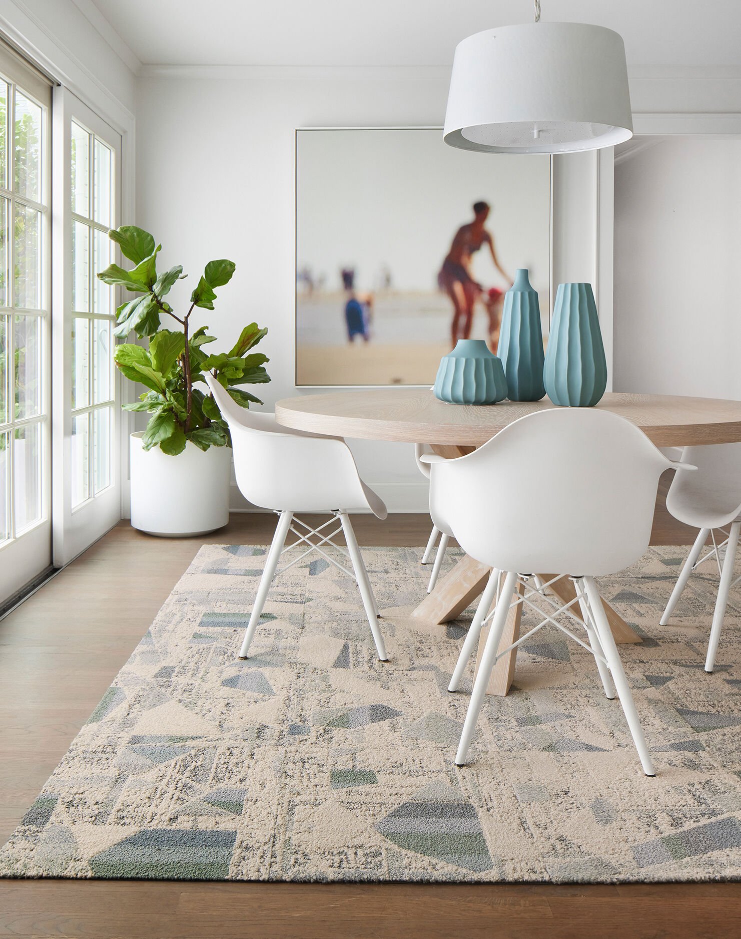 High Hopes - Flannel Blue: Patterned Area Rugs & Carpet