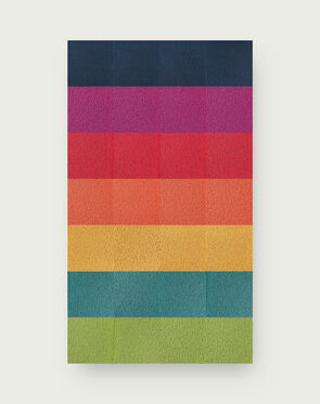 Citrus Spotlight Stripe - Sangria - 7x12