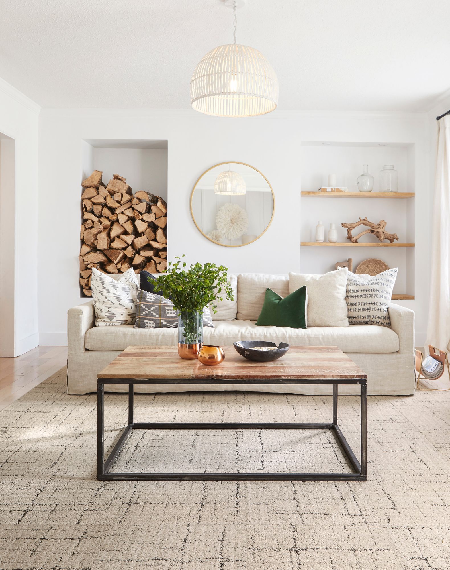 Carry A Torch - Cream: Patterned Area Rugs & Carpet Tiles by FLOR