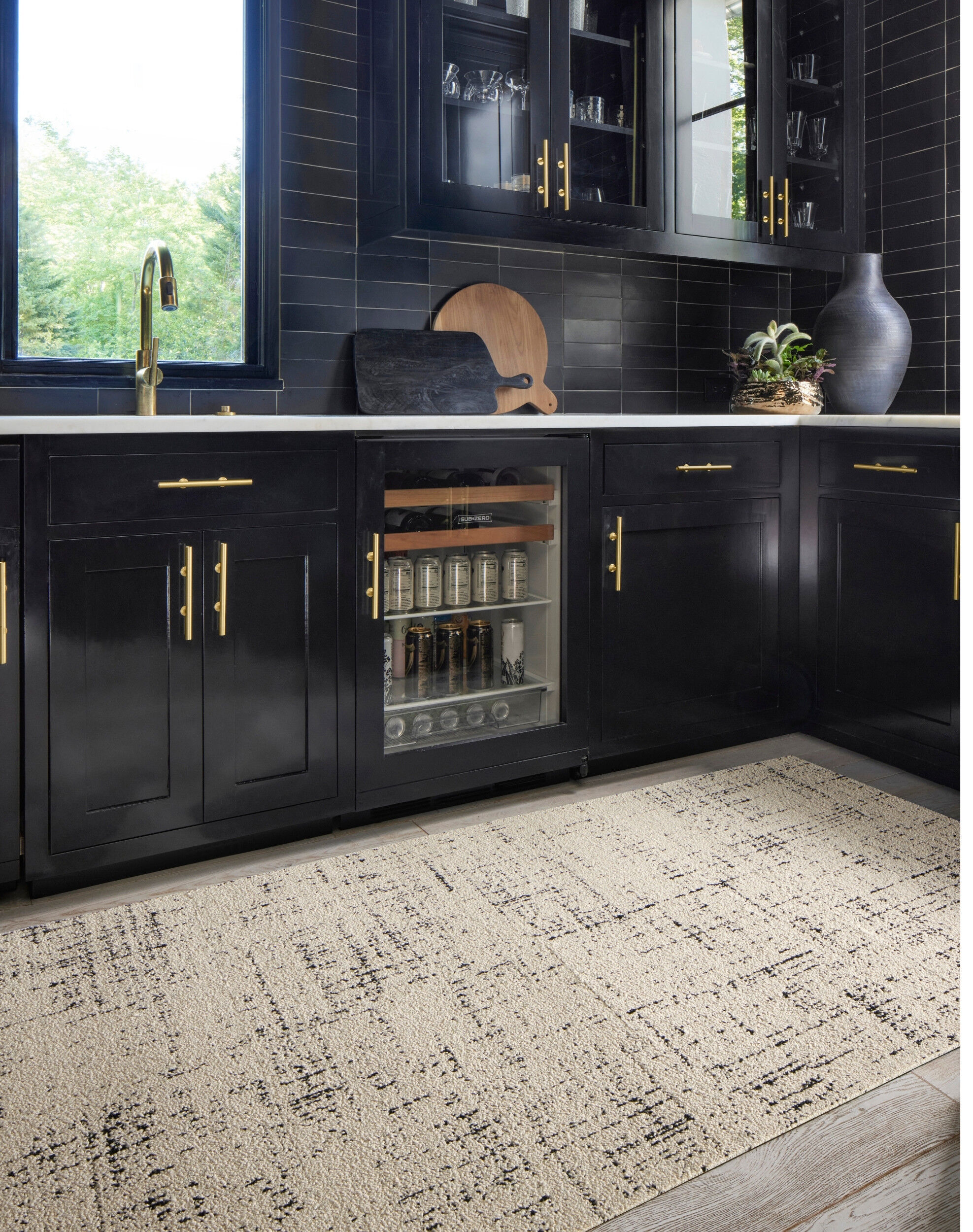 Tuxedo Pocket - Pearl: Patterned Area Rugs & Carpet Tiles by FLOR