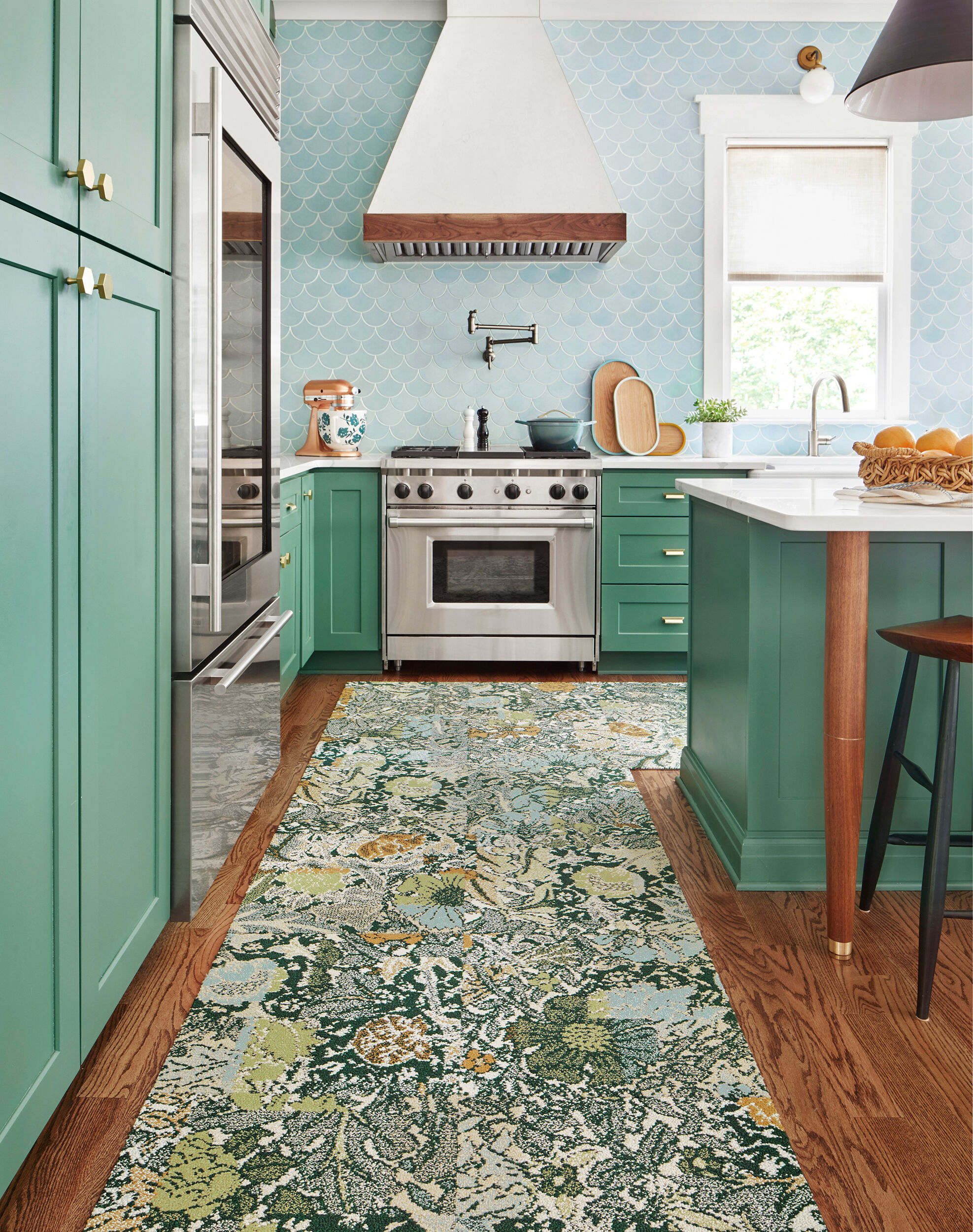 Among the Wildflowers - Ivy: Patterned Area Rugs & Carpet Tiles by
