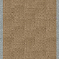 Suit Yourself Quarter Border - Raffia / Flannel Blue - 9x11