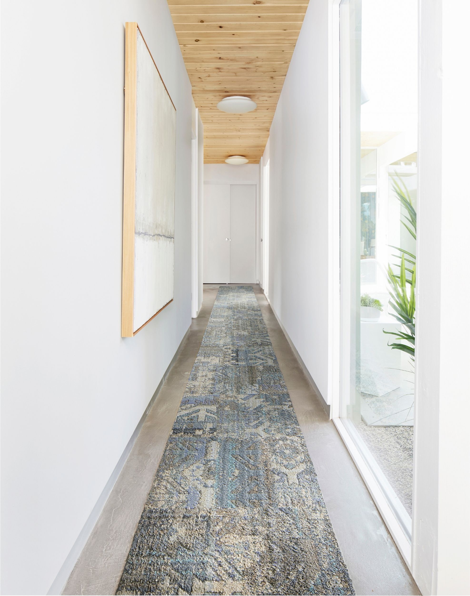 Highland Hills - Flannel Blue: Patterned Area Rugs & Carpet Tiles