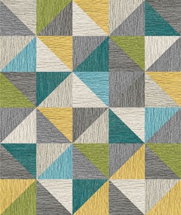 Made You Look 8 Triangle Patchwork -Kiwi