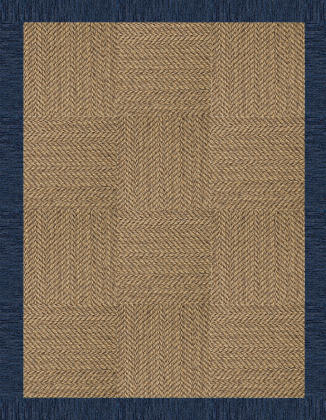 Suit Yourself Quarter Border - Raffia/Indigo