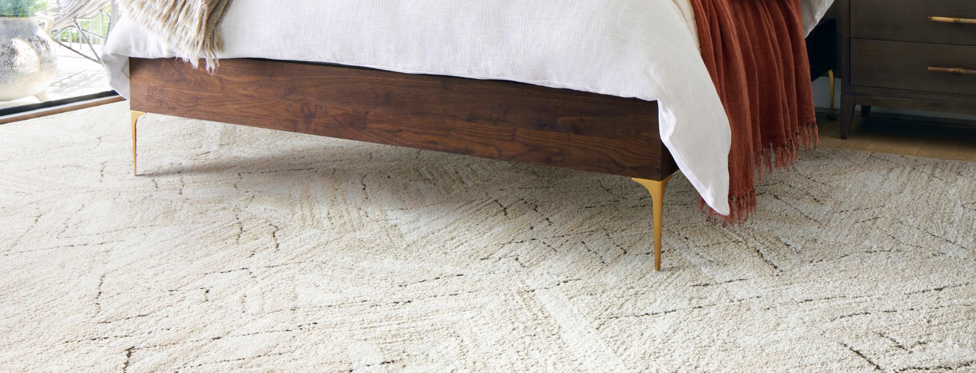 flor Trade Winds - Bone: Patterned Area Rugs & Carpet Tiles by FLOR