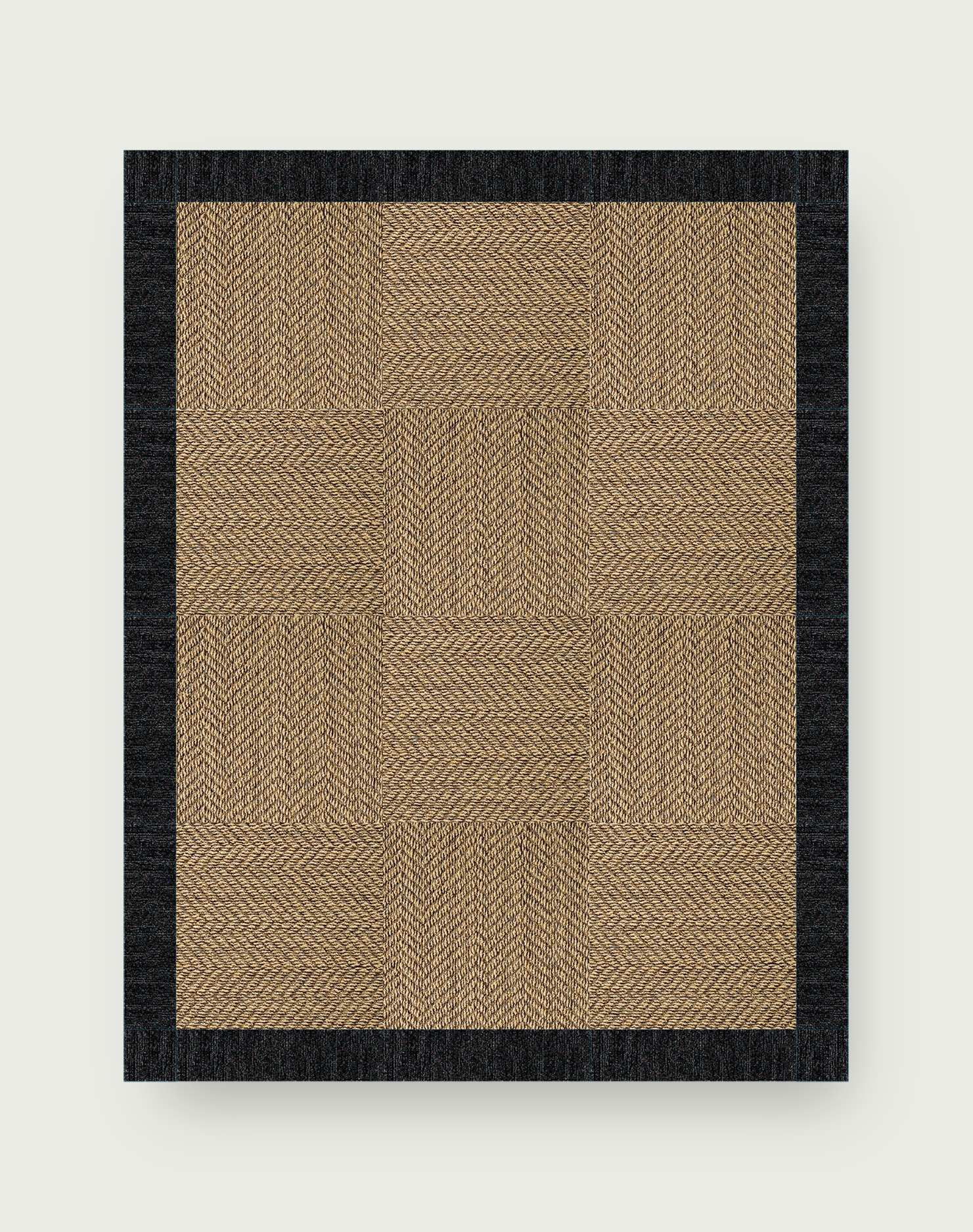 Suit Yourself Quarter Border - Raffia / Black - 6x7