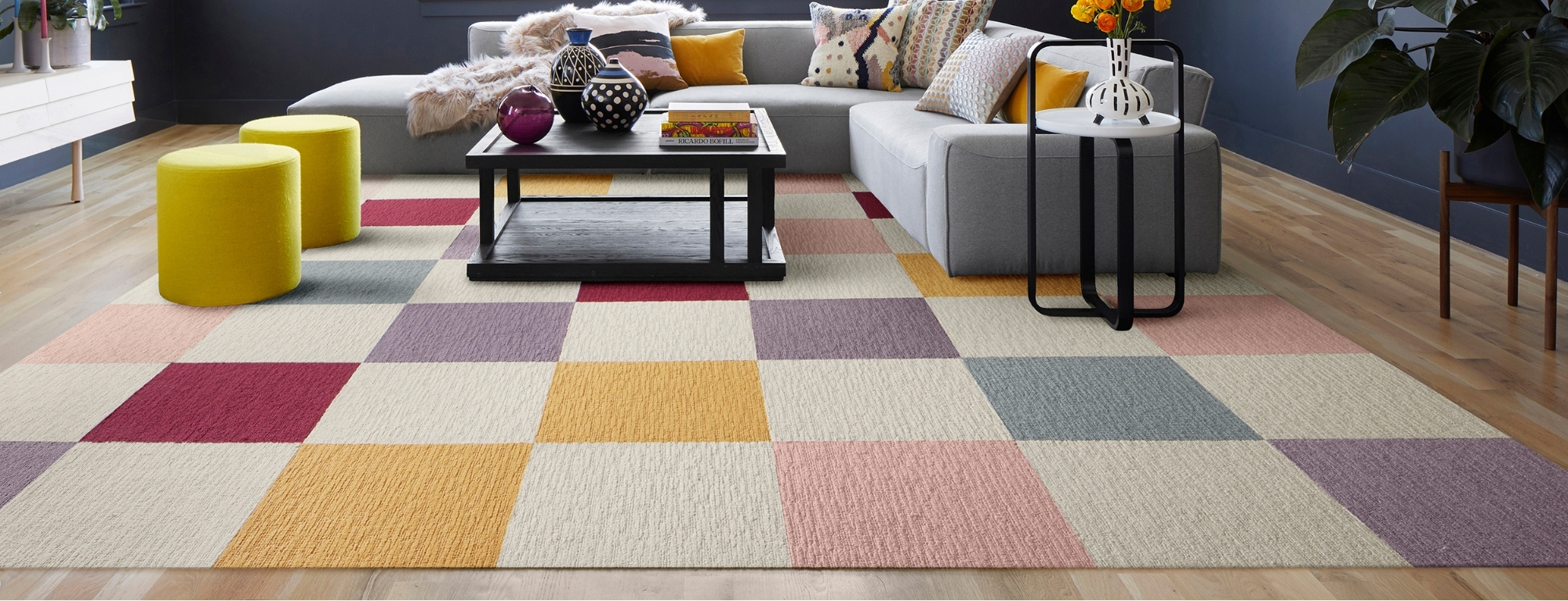 Color Domain Rugs Made You Look - Eggnog: Solid Color Area Rugs & Carpet Tiles by FLOR