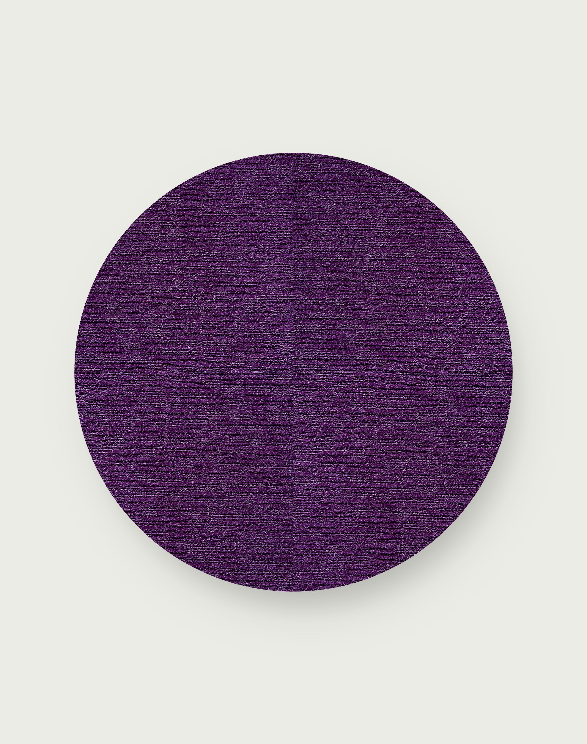 Made You Look Round Rug - Purple - 3.25 Diameter