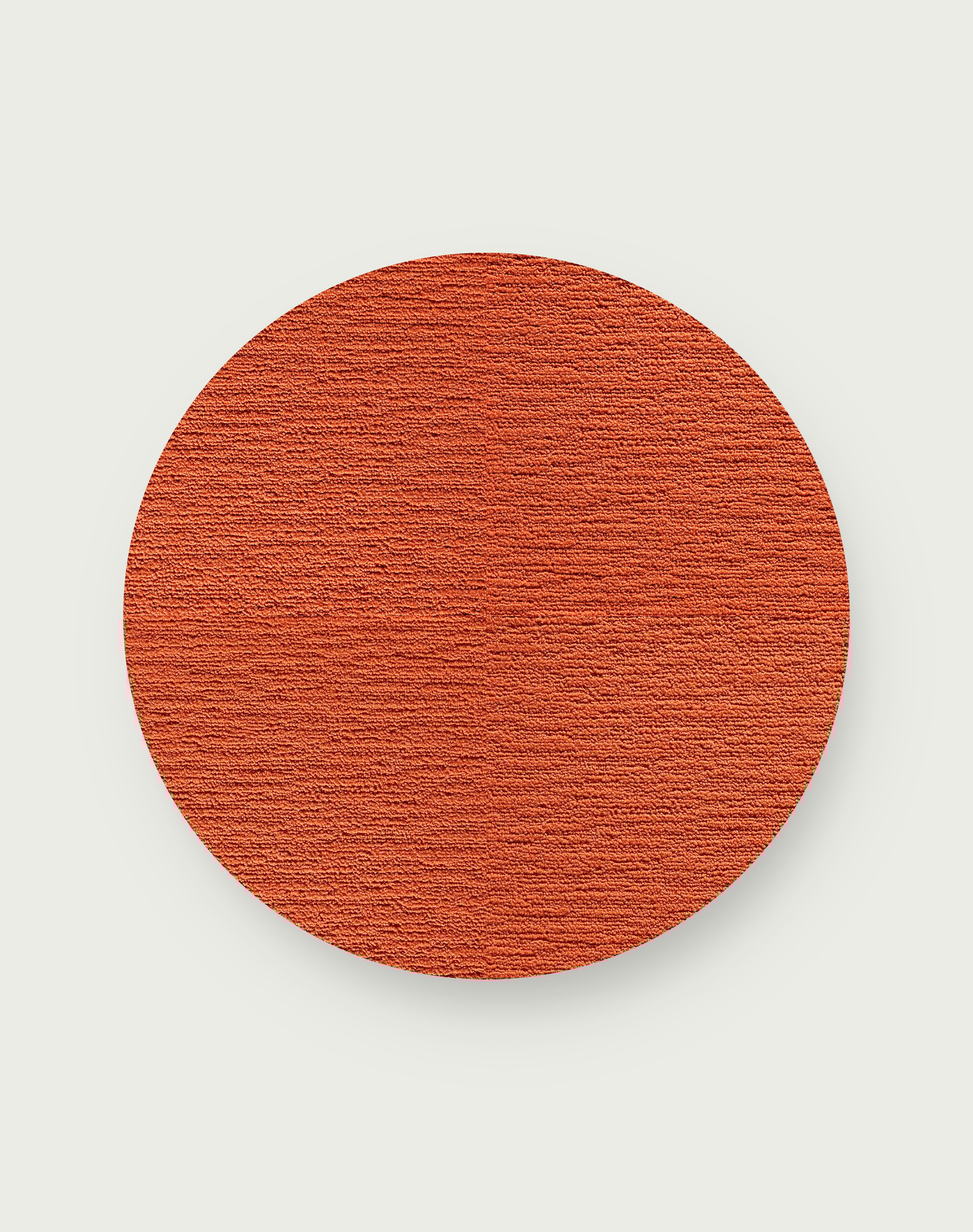 Made You Look Round Rug - Tangerine - 3.25 Diameter
