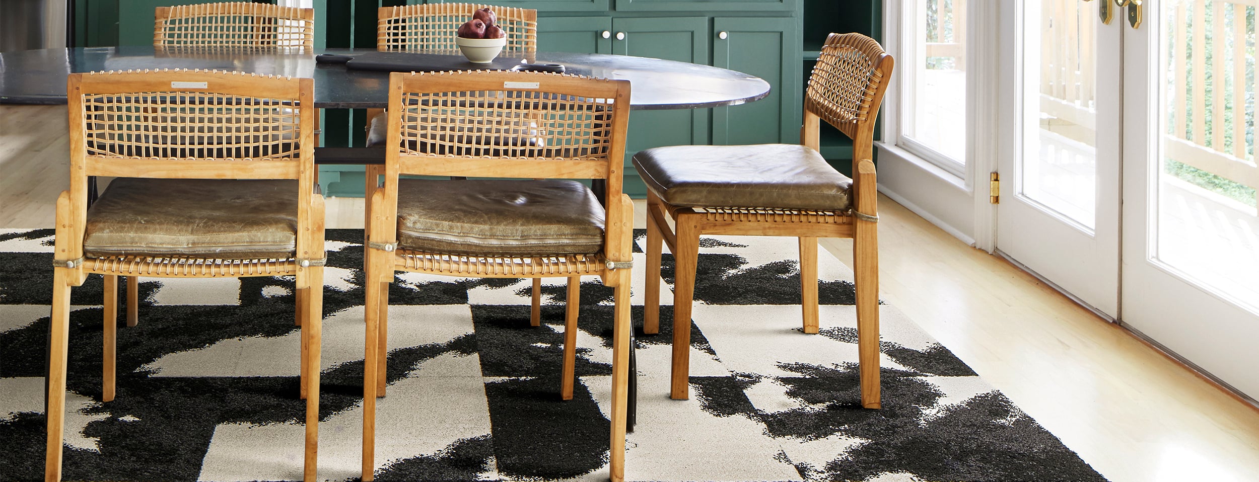 Mod Cow - Black: Patterned Area Rugs & Carpet Tiles by FLOR