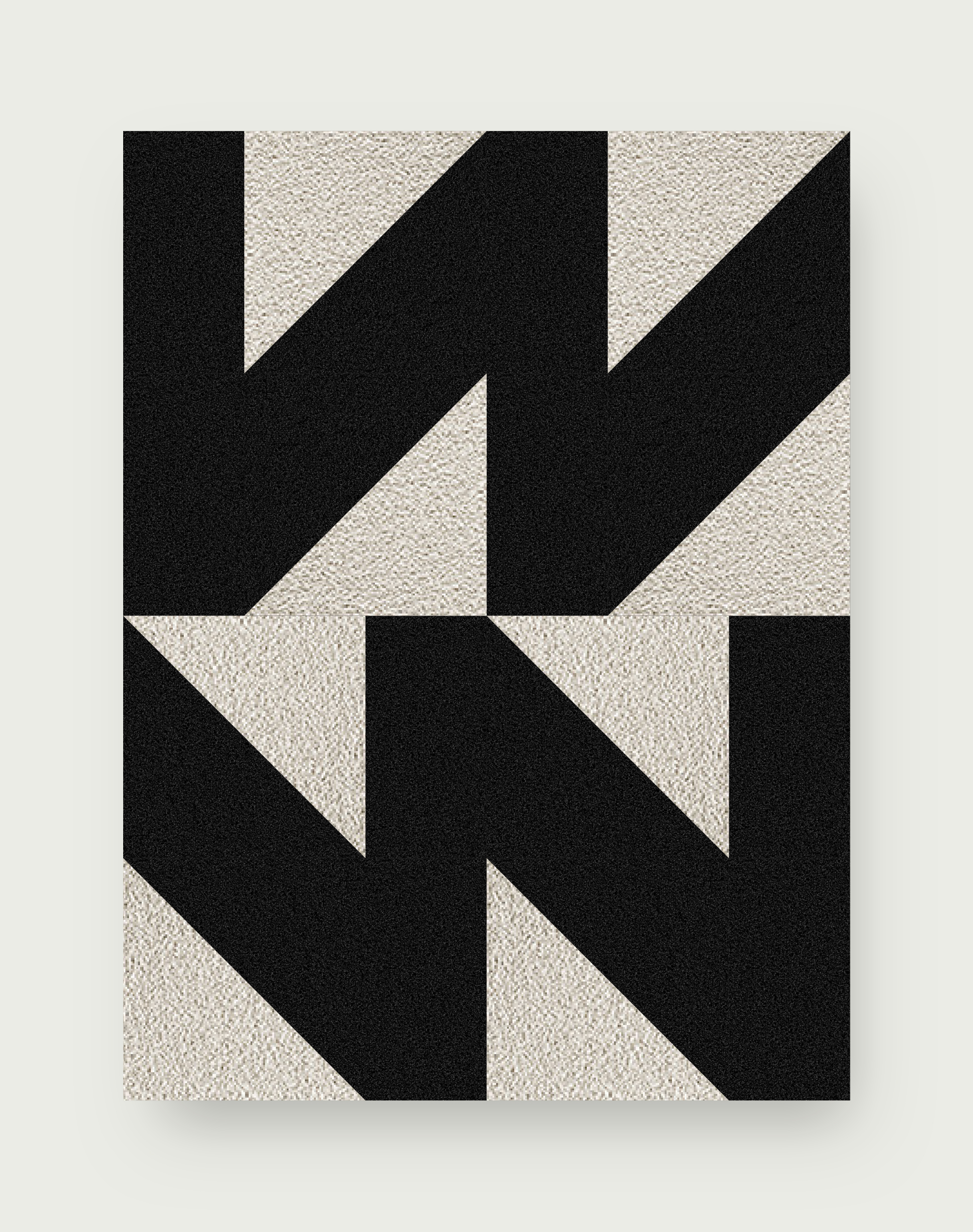 Mermaid Braid - Black - 5x7