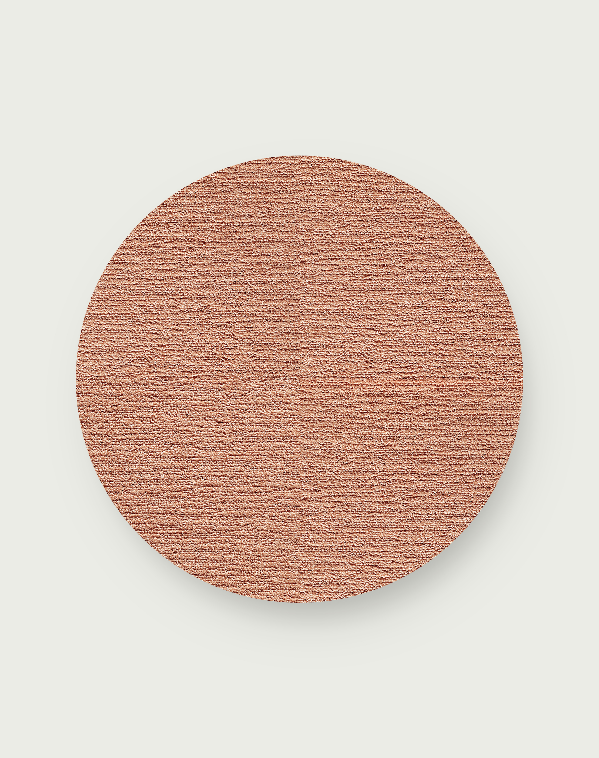 Made You Look Round Rug - Coral - 3.25 Diameter