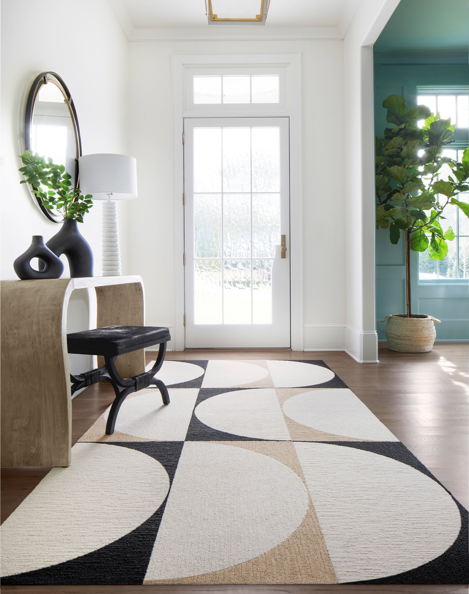 Lunaire - Bone - 8x10: FLOR Signature Area Rugs by FLOR