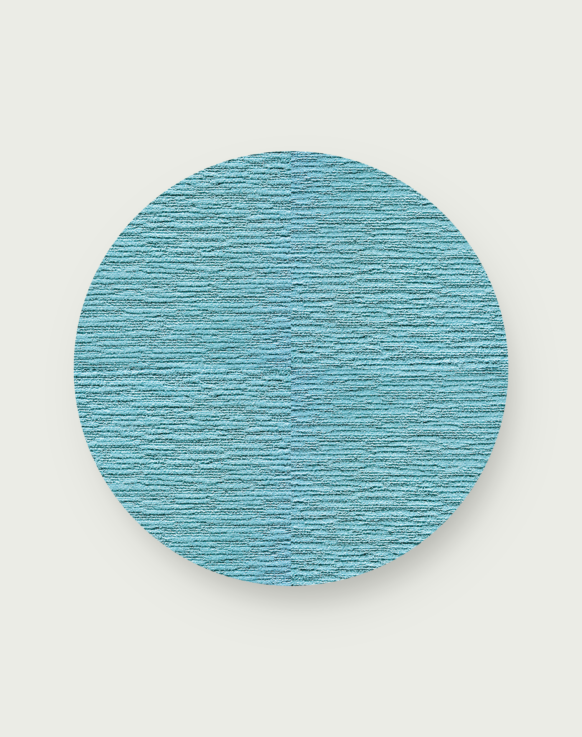 Made You Look Round Rug - Light Blue - 3.25 Diameter