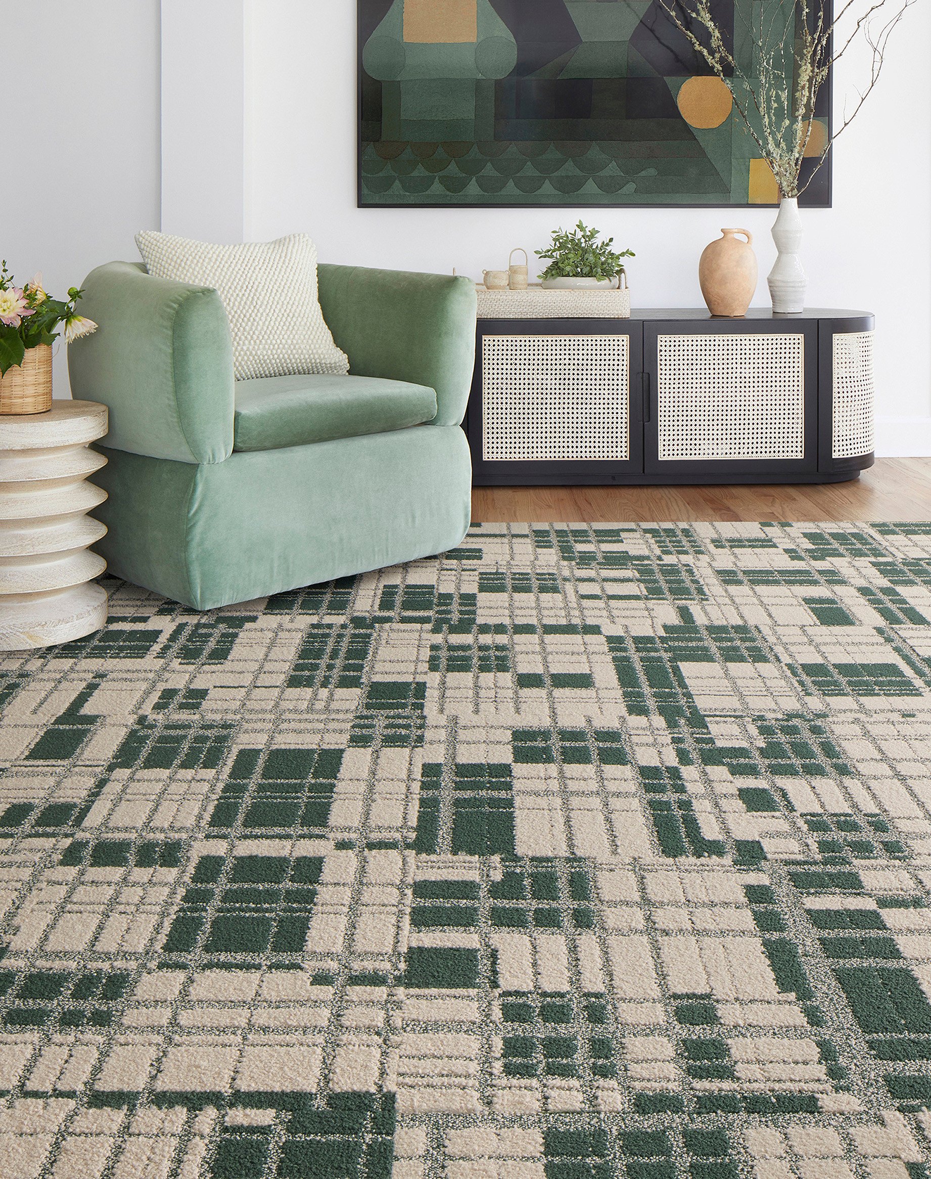 Plaid And Simple - Pearl / Pine