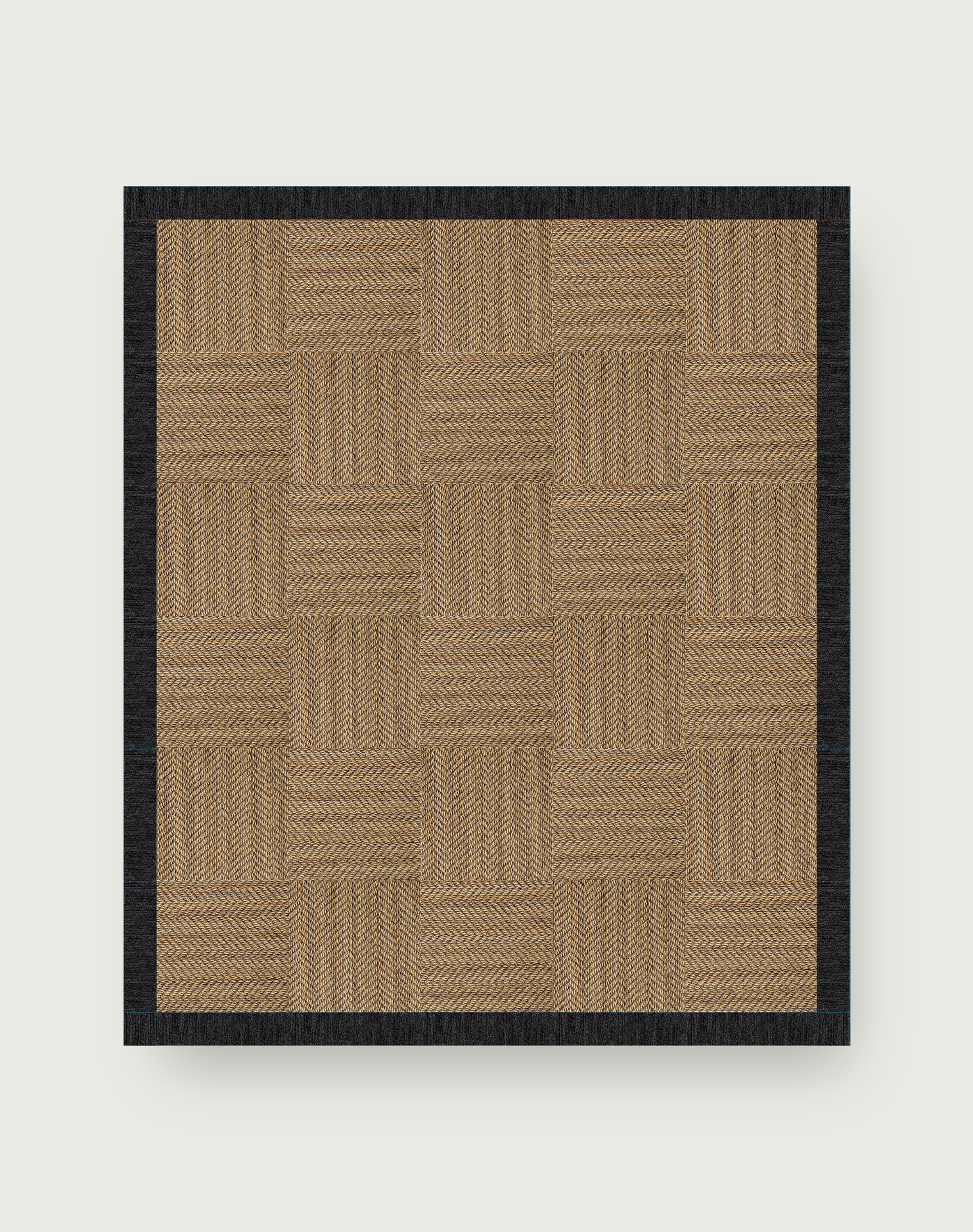 Suit Yourself Quarter Border - Raffia / Black - 9x11